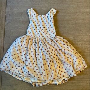 Mini Boden Floral Sleeveless Cross Back Dress